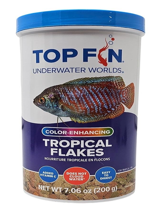 Top Fin Tropical Fish Food Flakes Color Enhancing, 7.06oz - Image 4